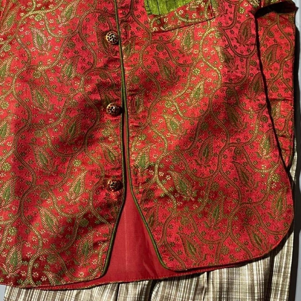 Disney Alladin girls Costume paisley jacket Shirt size 4  Pants Size 3